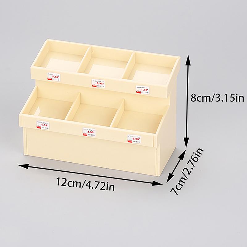 1/12 Dollhouse Simulation Fruit Vegetable Display Rack Dollhouse Miniature Supermarket Shelf Dolls House Decor Accessories