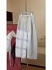 Women's Dark Blue Wide-Leg High-Waisted Scimitar Pants - 2026 Spring/Summer Fashion, Casual and Versatile Nezha Style.