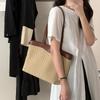 Holiday Style Straw Woven Tote Bag Women 2025 New French Mesh Large Capacity Single-shoulder Women's