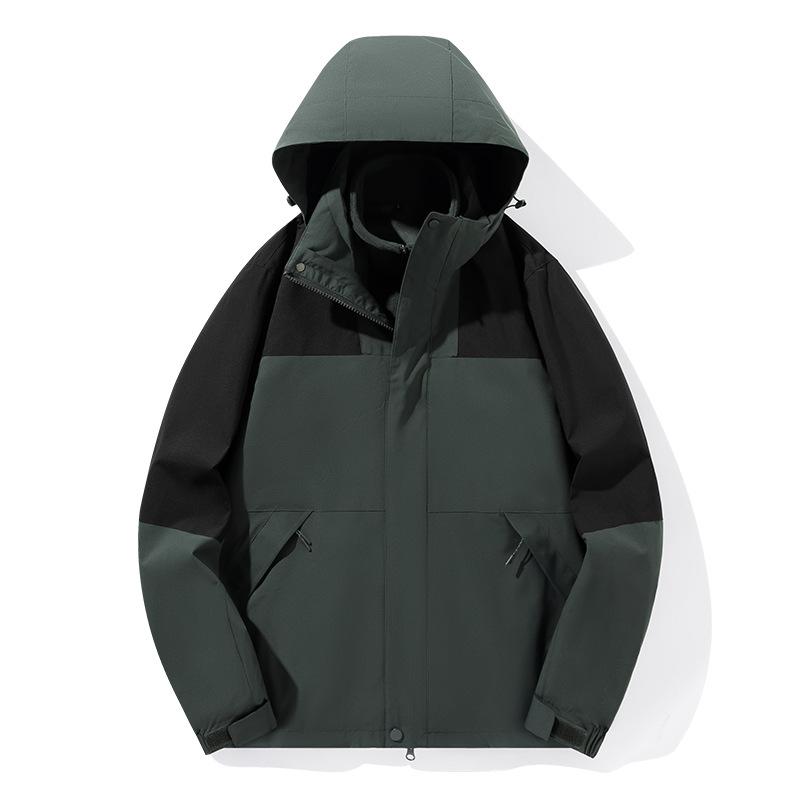 New Style Autumn and Winter Jacket for Women, Three-in-one Detachable Couple Hiking and Mountaineering Jacket for Men