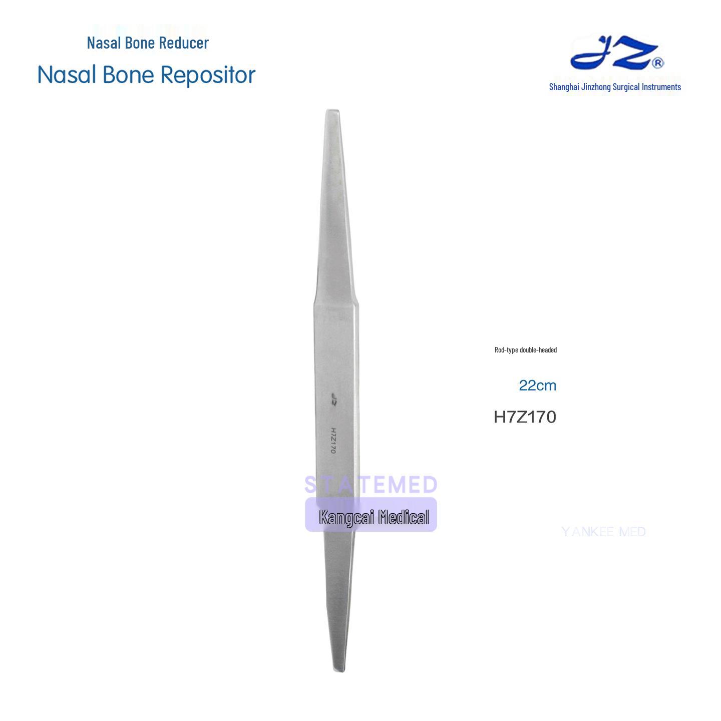 

Shanghai Jinzhong Nasal Bone Fracture Reduction Forceps - Medical Stainless Steel Otolaryngology Device