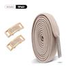 1 Pair Diamond Lock Shoelaces Without Ties Elastic Laces Sneakers No Tie Shoe Laces Kids Adult 0.8cm Flat Shoelace for Shoes New