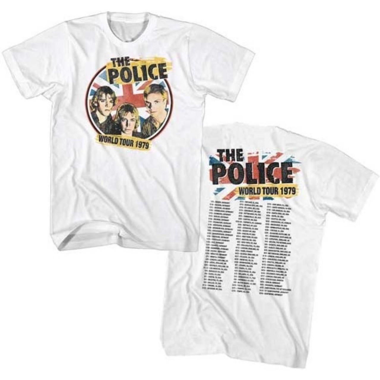 The Police World Tour 1979 Men s Unisex Concert T-shirt XXL