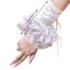 Ruffled Lace Lace Arm Sleeves Elastic Band Fake Sleeves Women's Fingerless Gloves  Anime Costume