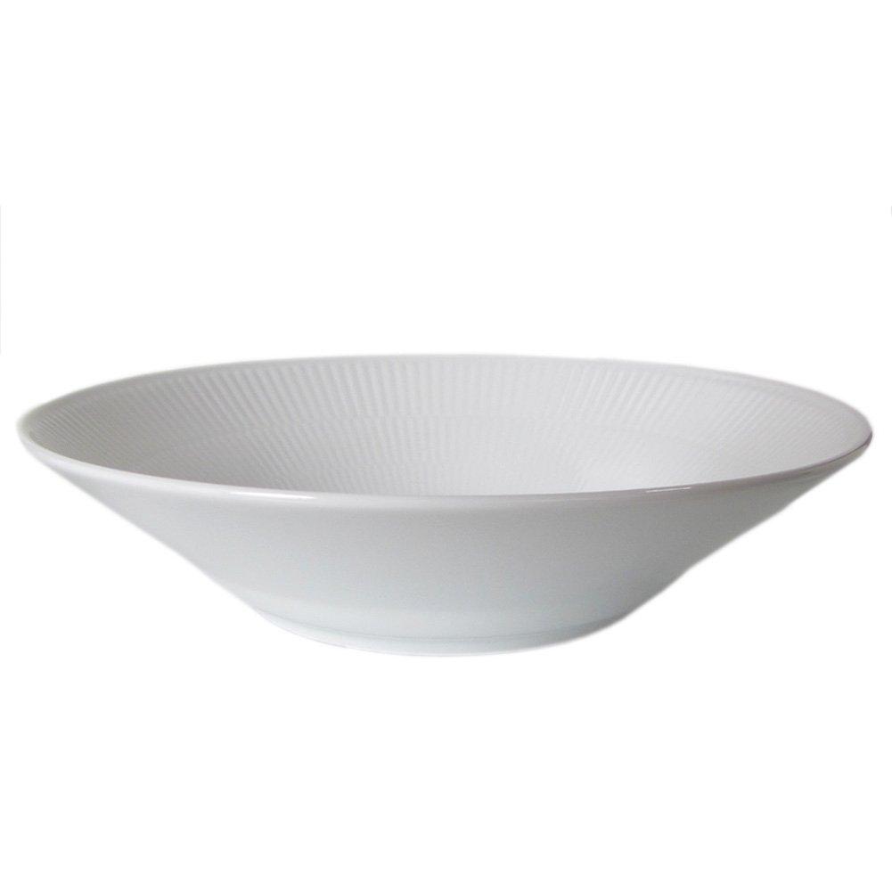 

Royal Copenhagen White Fluted Deep Plate, 24cm, for Pasta or Soup, 2408606 (Parallel Import)