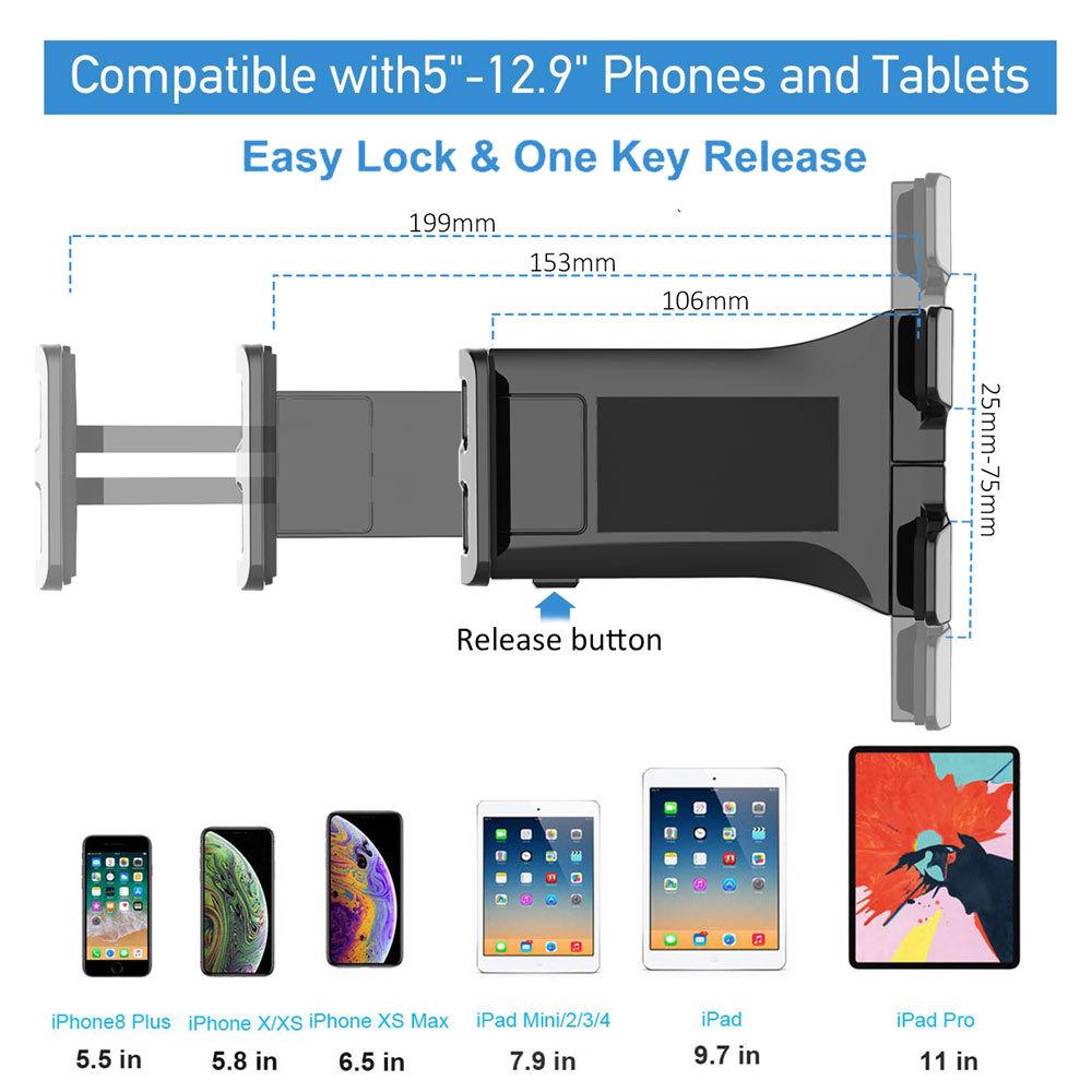 Wall-Mounted 2-in-1 Tablet & Phone Stand PB-47 for Office & Home