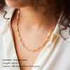 eManco Gold Color Stainless Steel Chain Necklace Women Chain Choker for Woman Jewelry