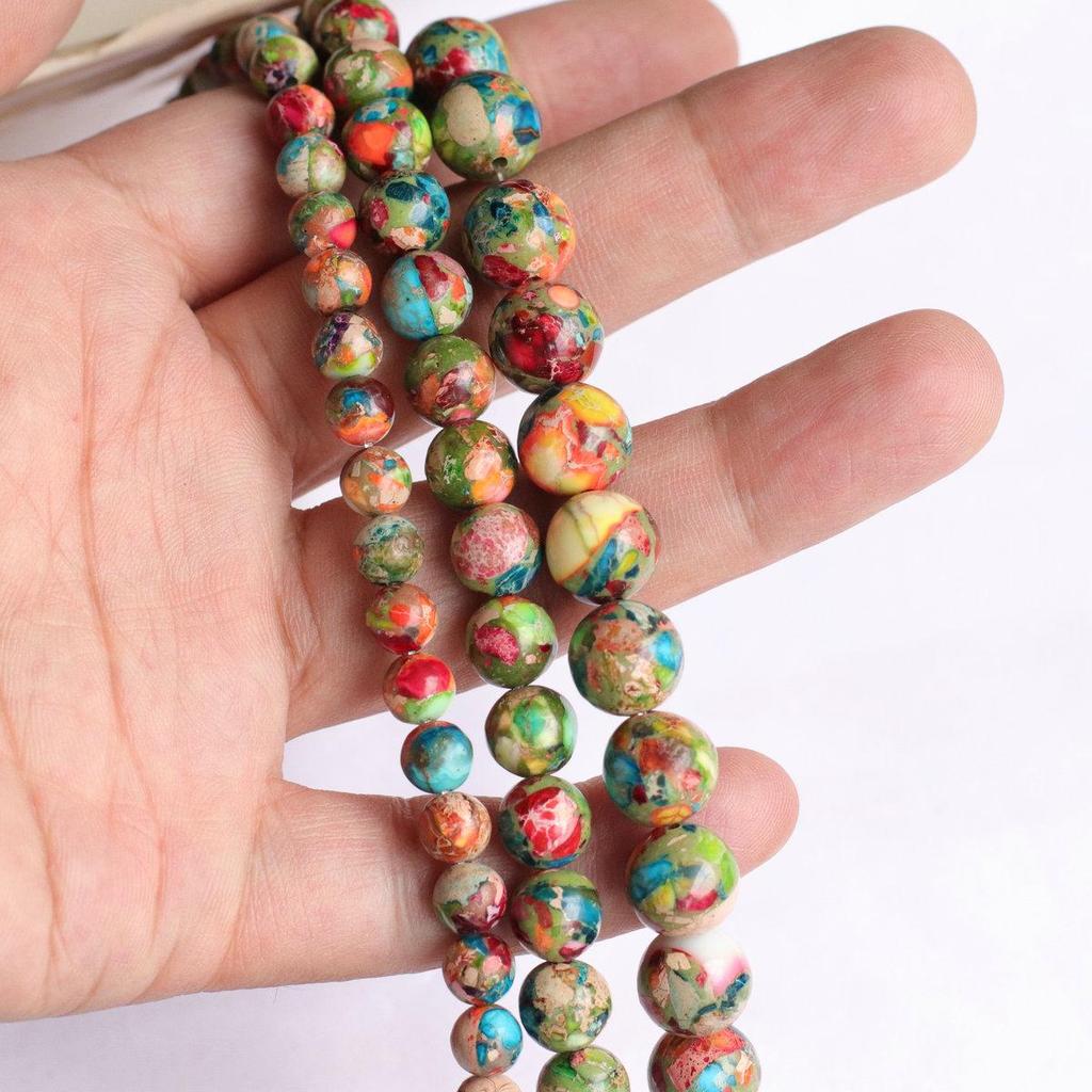 Emperor Pine Natural Stone Beads for DIY Jewelry Accessories
