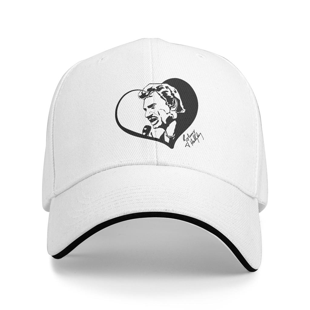 Custom Punk Unisex French Legend Rock Johnny Hallyday Baseball Cap Adult Adjustable Dad Hat for Unisex WoUnisex Hip Hop Snapback Hats