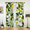 Handgezeichnete Zitronenfenstervorhänge für Wohnzimmer, Schlafzimmer, Luxus, moderne Küchenvorhänge, Stoffvorhänge