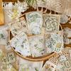30pcs/lot Kawaii Scrapbook Stickers Forest Leaves Junk Journal Pet Gold Planner Stationery Stickers Planner Decorative Stickers