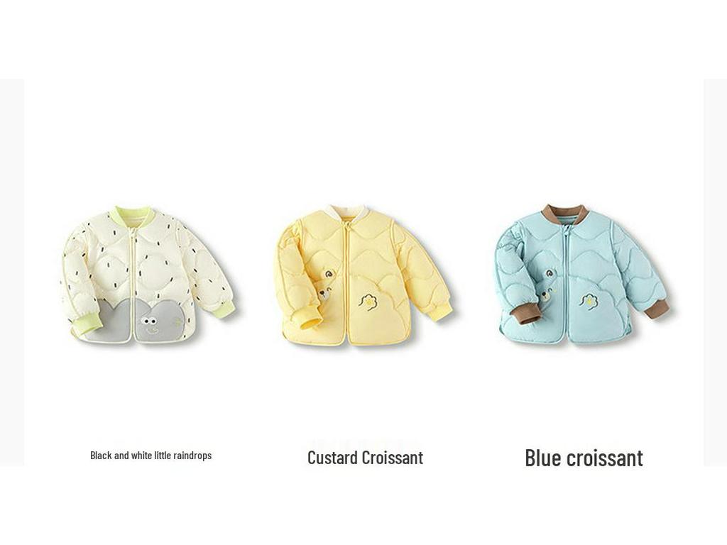 Balabala Kids' Water-Resistant Lightweight Down Baseball Jacket, Unisex, 2025 Autumn/Winter Collection.