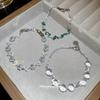 Zircon water drop flower crystal bracelet fashionable simple and versatile temperament bracelet exquisite light luxury high-end jewelry women
