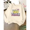 Kids Unisex Crewneck Sweatshirt, Summer Vibes Lemon Juice Bow Drink Cartoon Print Soft Fleece Long Sleeve Pullover For Boys Girls Over 4 Years Old
