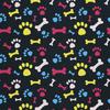 Outdoor Decorative Fabrics Oxford - Motif Colorful Paws And Bones 2 I Dx399