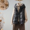 Autumn and Winter New White Duck Down Down Vest Women's Light Down Jacket Vest Vest Vest Outer Wear Vest Jacket Tide