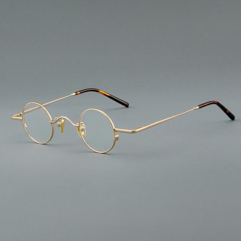 TFTB Retro Round Titanium Alloy Men`s