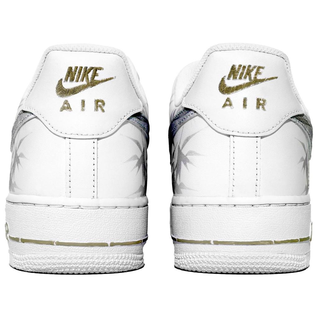 Nike Air Force 1 Coverage Impact Resistance Low top Skateboard Shoes Unisex White Gray CW2288-111(Team113-S-BOX)