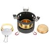 ALOCS Camping Outdoor Spirit Alcohol Burner Camping Stove Alcohol Stove Bracket Support Set
