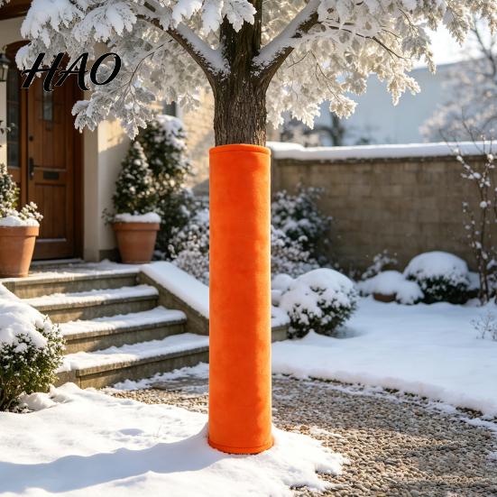 Windproof Tree Shield Trunk Protector, Thermal Insulation Wrap with Drawstring, Freeze Protection Winter Bark for Palms Fruit Trees Guard