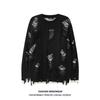 Trendy 2024 Unisex Oversized Distressed Knit Fringe Sweater for Couples