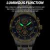 Luxury Pengagar Man Wristwatch Chronograph Waterproof Luminous Men Watch Stainless Steel High Quality Sport Men'S Quartz Watches