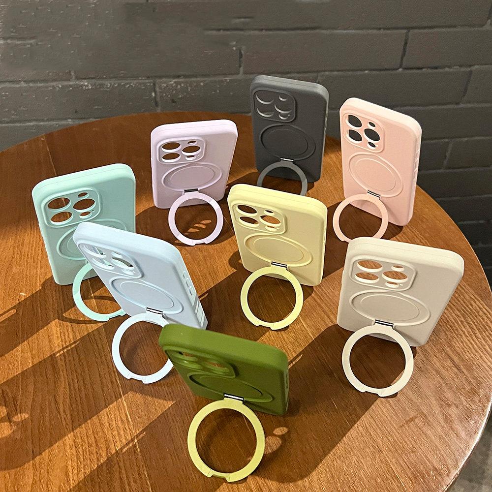 al Liquid Silicone Magnetic Holder Case for For Iphone 17 Air 16 1 14 13 12 11 Pro Max Plus Camera Protector Shockproof Cover
