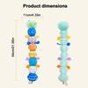 With Crinkle and Rattles Baby Musical Caterpillar Toys for 0-12 Months Infants for Tummy Time