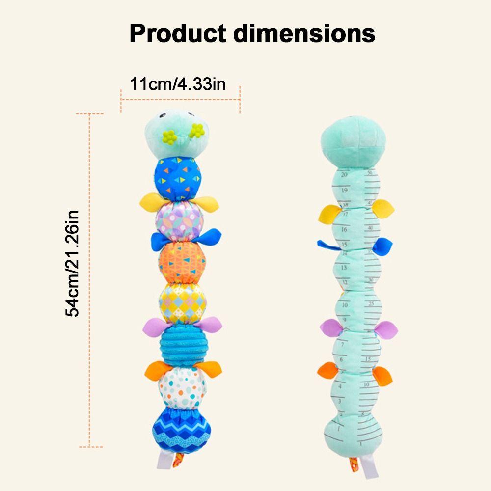 With Crinkle and Rattles Baby Musical Caterpillar Toys for 0-12 Months Infants for Tummy Time