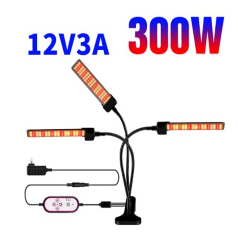 

3 головки привели свет для выращивания растений полный спектр складная лампа для выращивания растений заполняющий свет