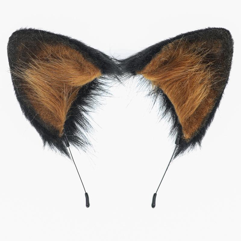 A handmade cosplay prop, animal ear accessories, dog ear headgear kc simulation German shepherd wolf dog ear headband