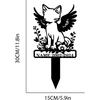 Metal Pet Memorial Stake, Custom Cat Grave Marker, Outdoor Garden Plaque, Personalized Keepsake Gift