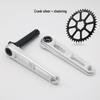 EVOSID Lightweight CNC Road Bike Crankset: 3-Bolt, 40-50T for Gravel & Folding Bikes