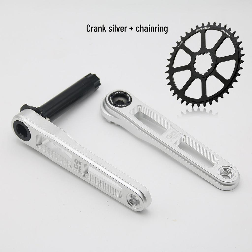 EVOSID Lightweight CNC Road Bike Crankset: 3-Bolt, 40-50T for Gravel & Folding Bikes