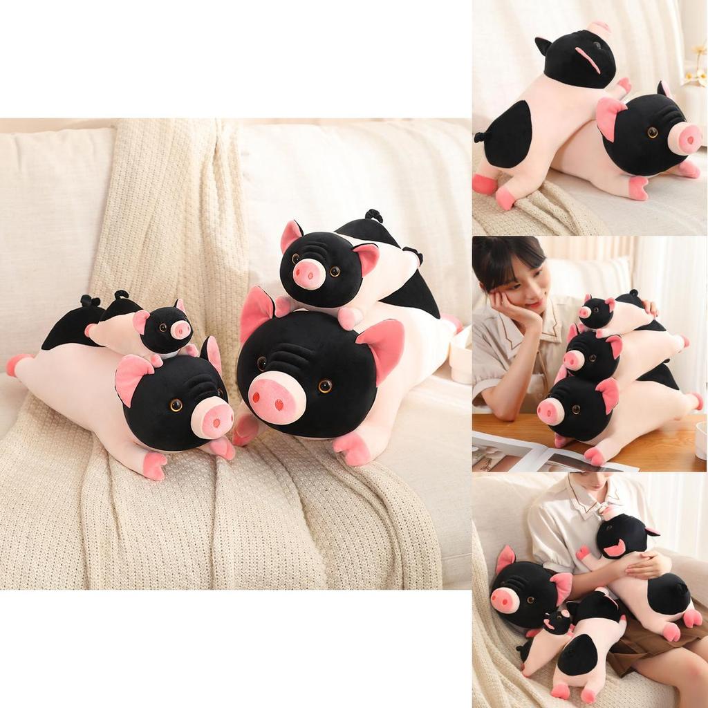 Adorable Cartoon Animal Plush Pig Pillow Soft Toy Perfect For Kids Birthday Gift