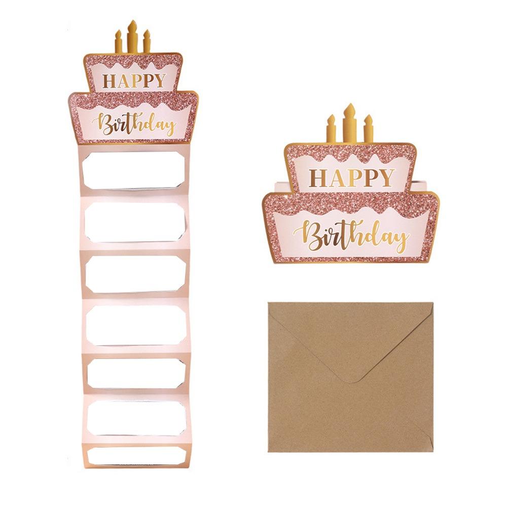 

Traditional Gift Packing Red Envelope 6/7 Slots Cash Envelopes Folding Cash Holder Adults Party