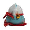 Ceramic Money Cat Bank – Blue on Cushion