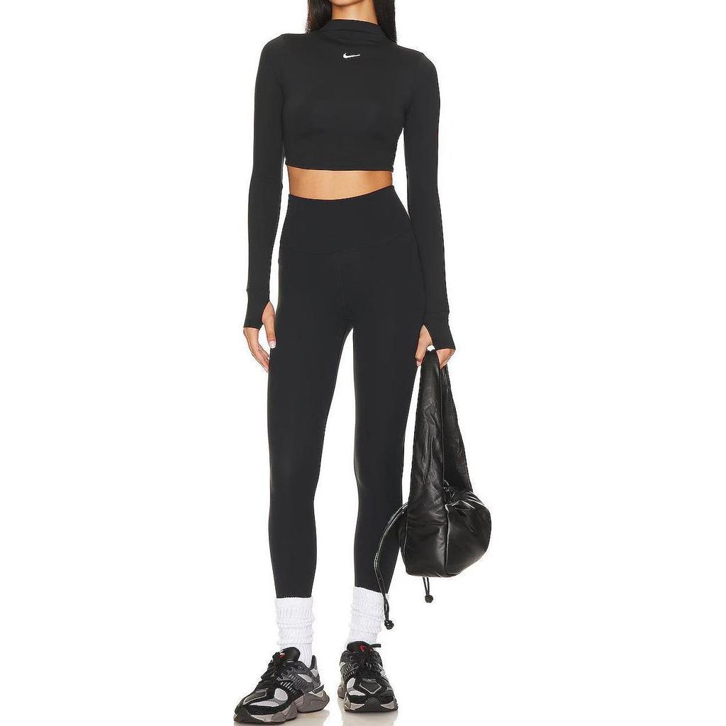 New Nike Crop Tops Women's Black FB5277-010