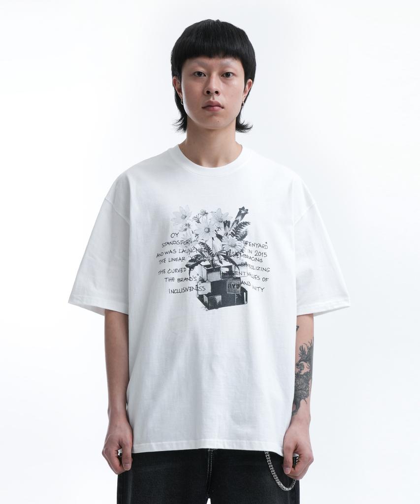 Opeunyadeu(Owai) Cube Flower T-White