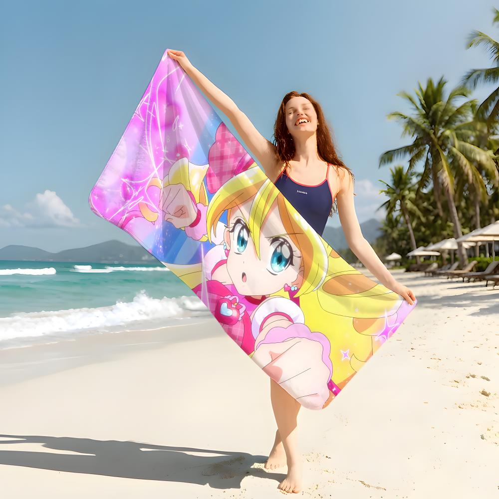 Anime P-Pretty C-Cure Towel Beach Blanket Towel  For Travel Gym Shower Luxury Lightweight Camping Pool Hot