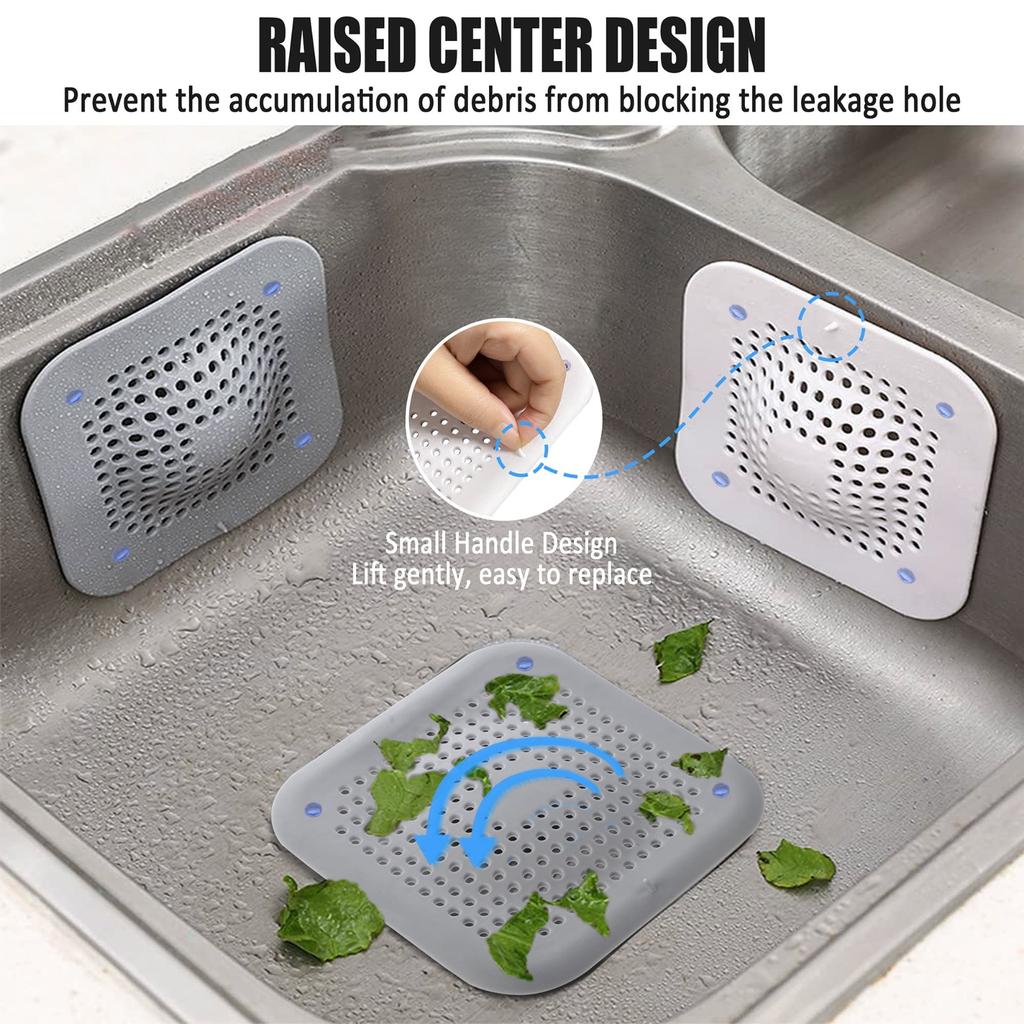 4 bucăți chiuvetă de bucătărie anti-înfundare silicon podea capac baie păr filtru canalizare plasă filtru