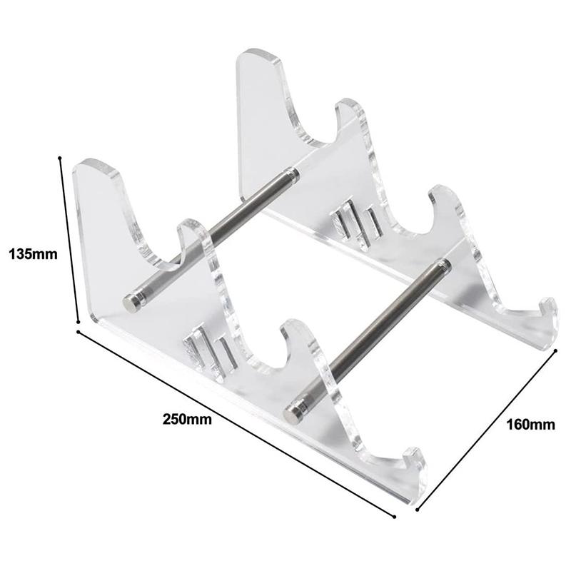 Tastatur-Aufbewahrungsständer Abnehmbarer Klarer Acryl Erhöhungsneigung Mechanischer Tastatur-Ausstellungsständer für Zuhause 3 Lagen