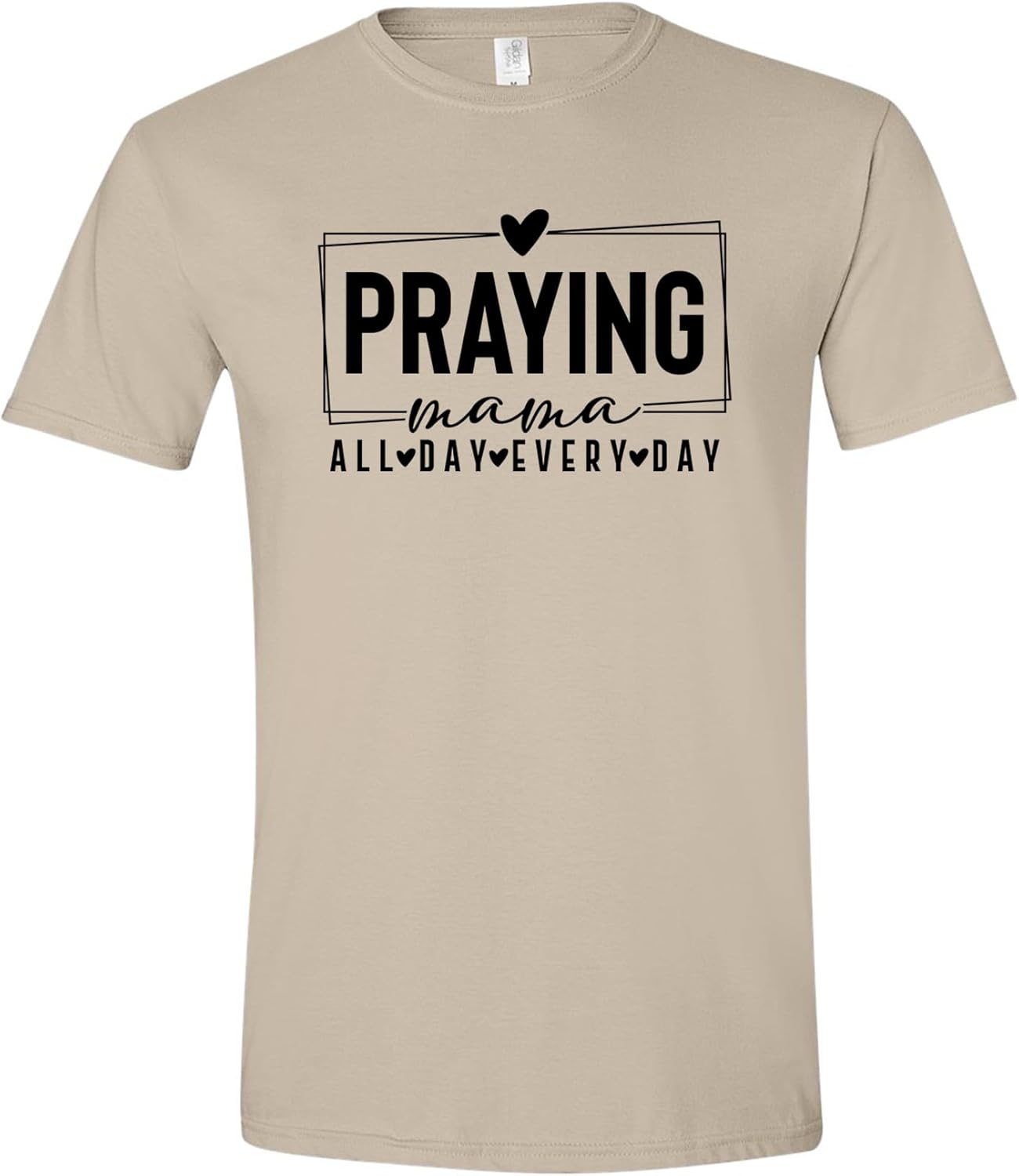Praying Mama All Day Every Day Mothers Day Shirt Christian Mom T-Shirt Faith Gift Tee S разноцветный