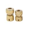 2Pieces Heavy Duty Reinforced Brass Hose Joints Water Pipe Connectors Fittings Easy Twist Suitable For Irrigation Tools