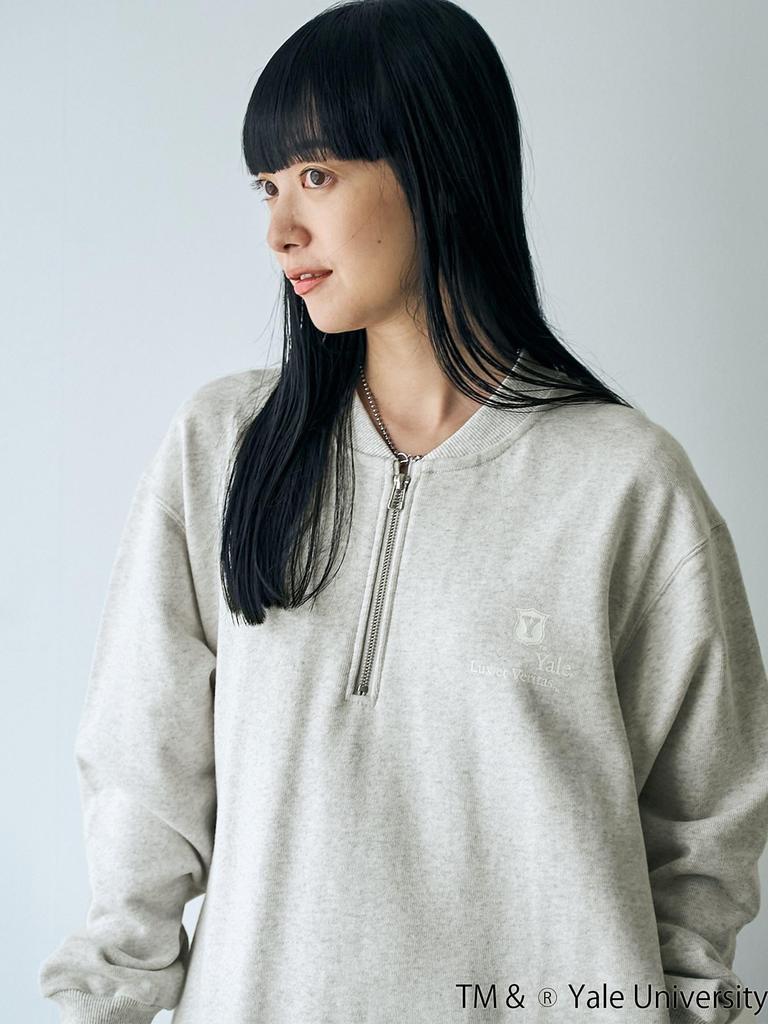 Cohen YALE Custom Logo Print Half-Zip Dress, 76756460370, 1100 LT.GRAY (11), FREE