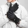 Leather Gloves Female Couple Velvet Thickened Warm Windproof Cold Waterproof Male