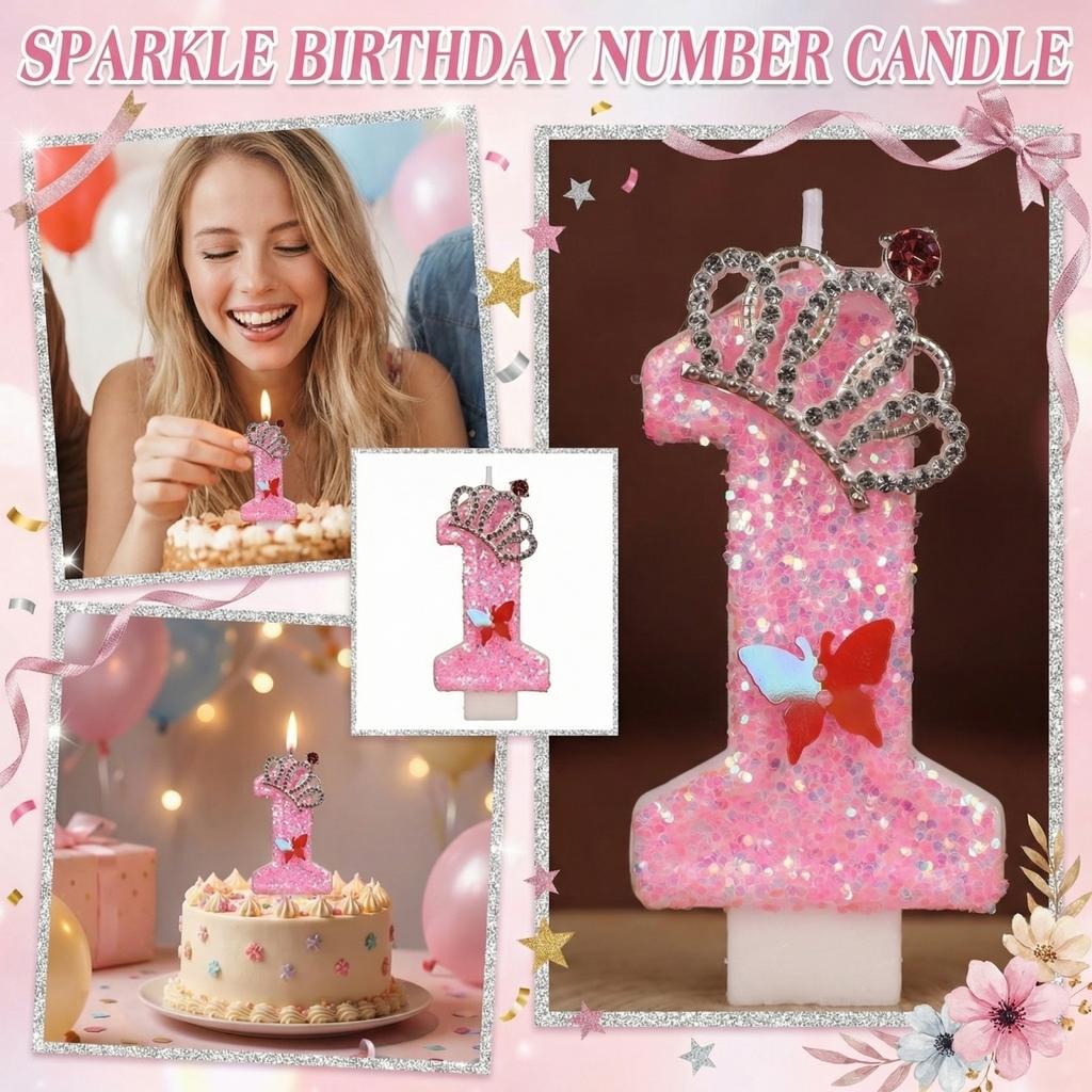 Fashion Cartoon Creative Birthday Candles Party Digital Candles