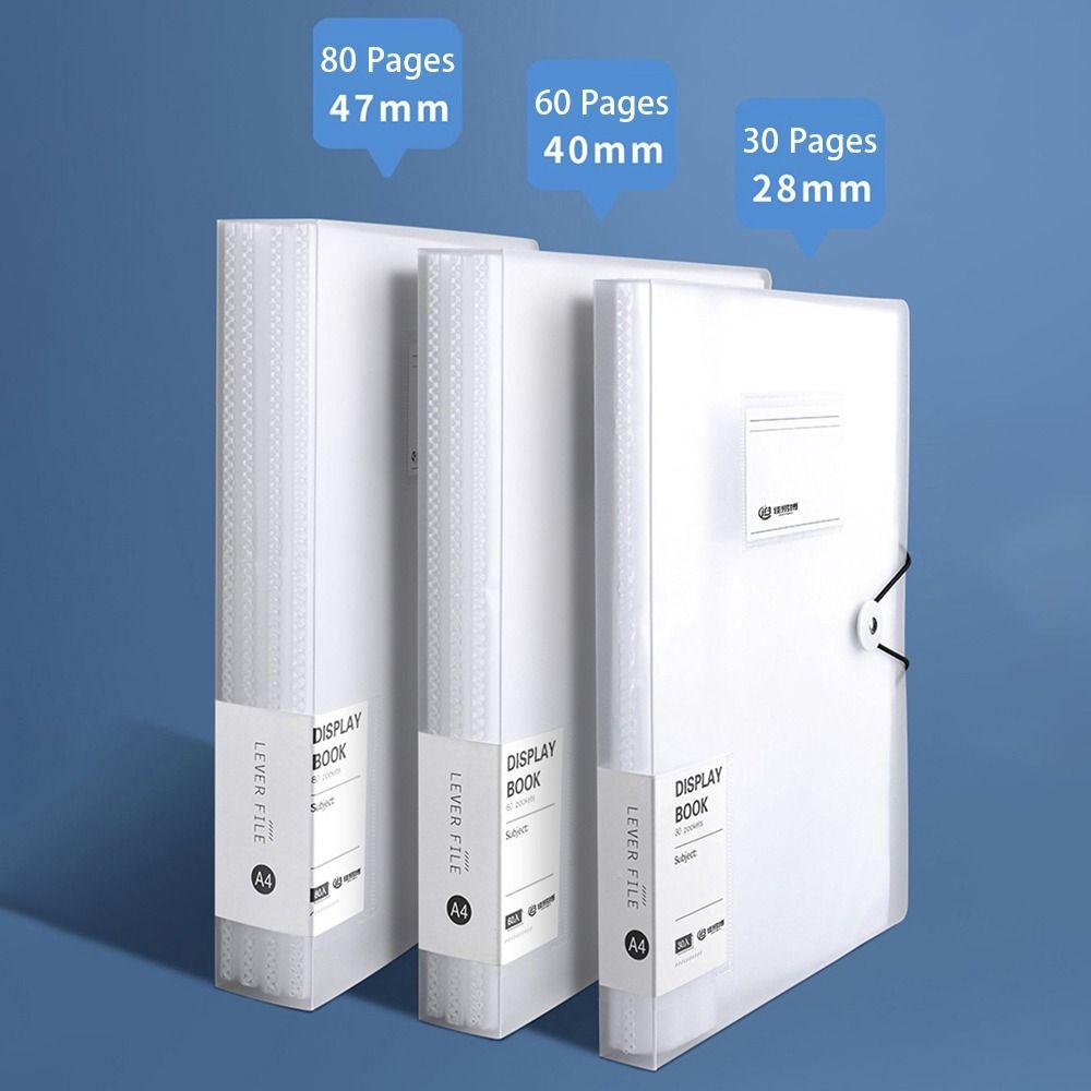 1Pcs Transparent Insert Paper A4 File Folder A4 Document Organizer Bag  for Office School Stationer