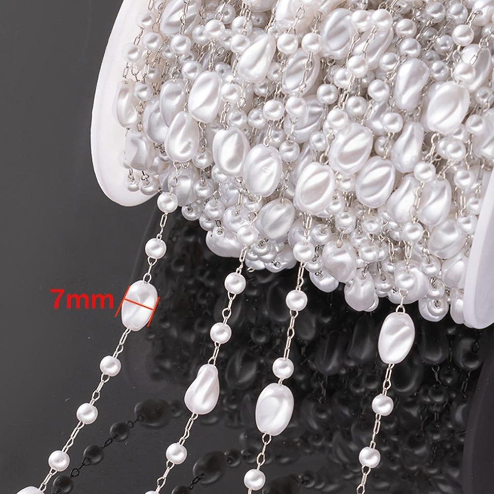 Stainless Steel Stainless Steel Chain Irregular Pearl Clothing Accessory Bag Ornamen
