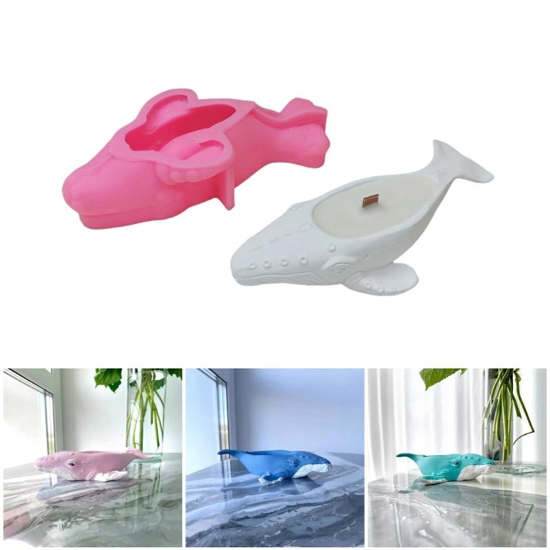 Silicone Candle Cup Molds Silicone Candle Holder Molds Whale Shape Succulent Planter Moulds Silicone Texture for Candle
